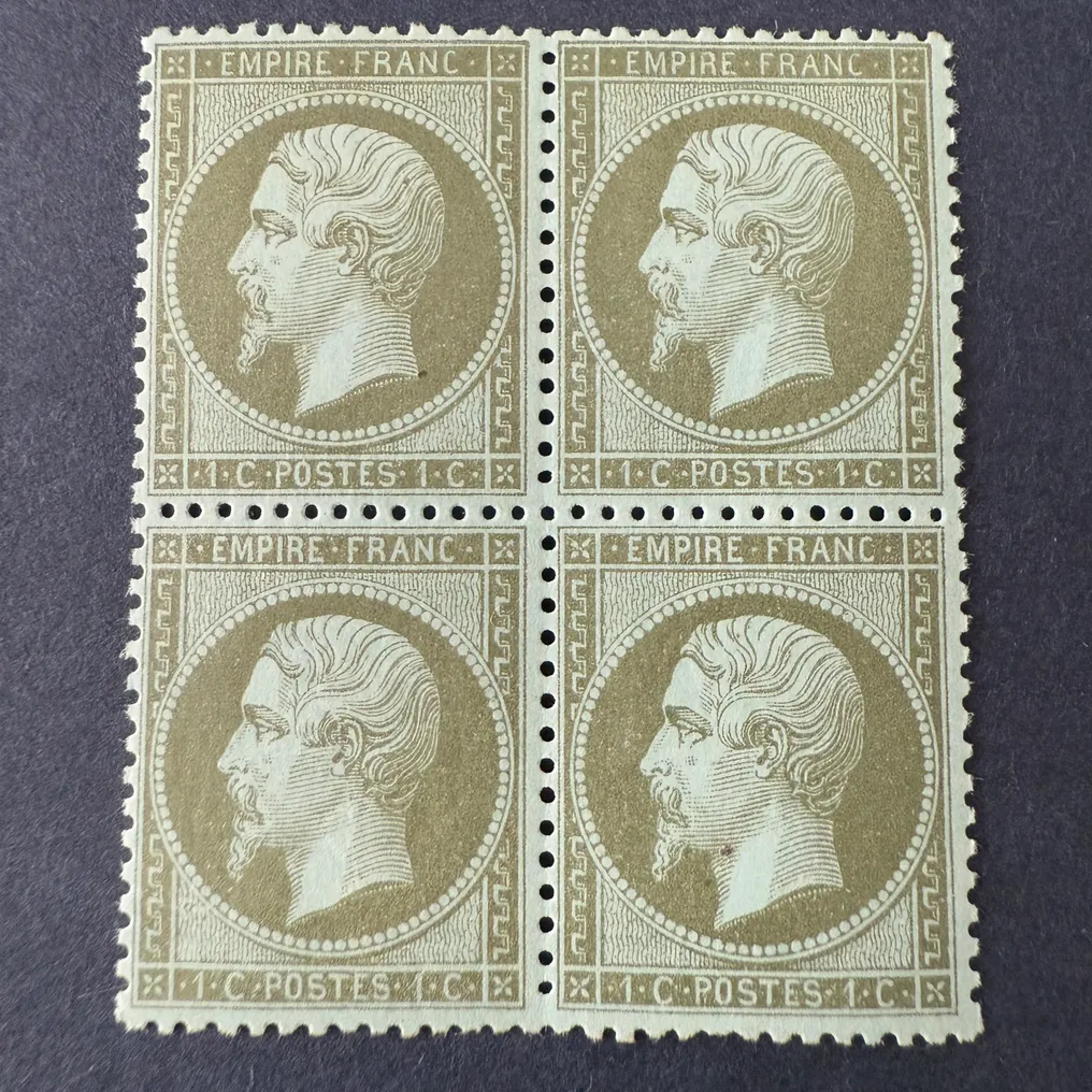 Frankrig - Y&T 19 "Napoléon dentelé 1c" i NY ** - B/TB underskrevet Calves. #1.1