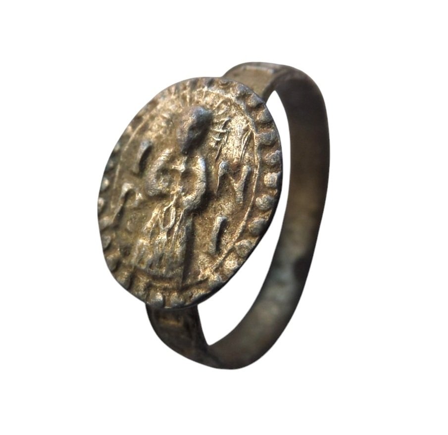 文艺复兴时期 银 拿撒勒的耶稣，犹太人的王的戒指 #1.0
