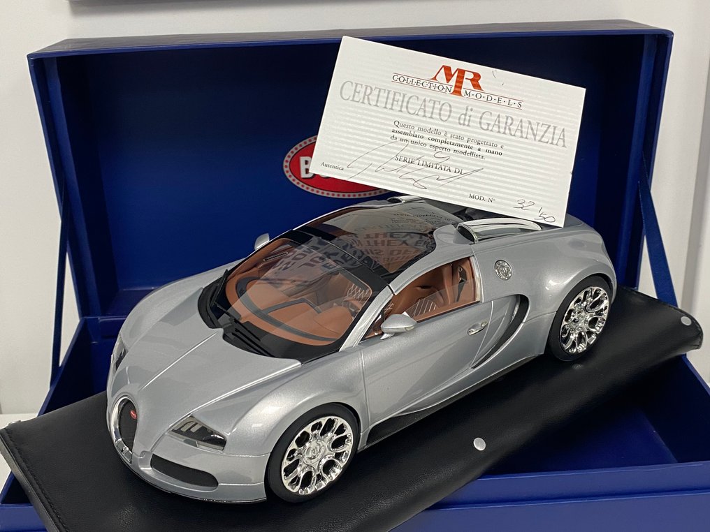 MR Models 1:18 - Modellino di auto - Bugatti Veyron Grand Sport Pebble Beach 2008 - Superbo collezionista imbullonato a mano! Modello numerato 32 su 50 esemplari nel mondo! #1.0