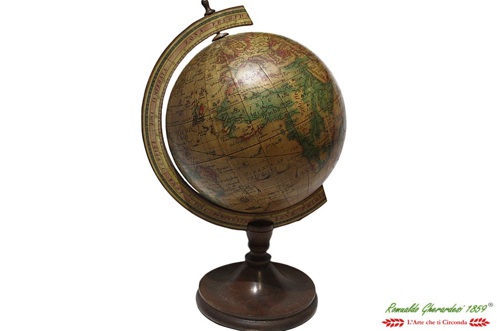 Donati world map designed in the 17th century by the Flemish