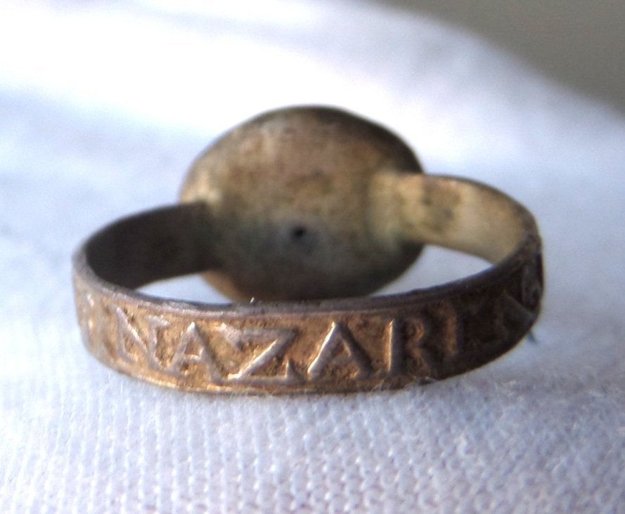 文艺复兴时期 银 拿撒勒的耶稣，犹太人的王的戒指 #4.3