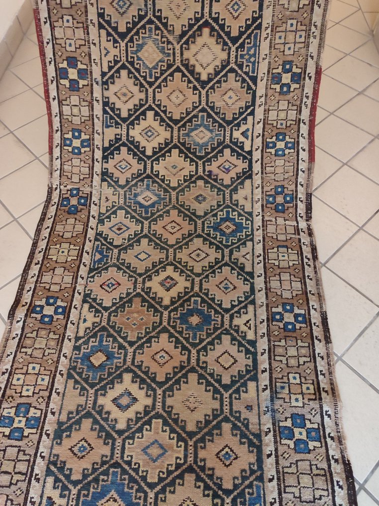 Αρχαίο χαλί Kazak του 19ου αιώνα - Χαλί - 420 cm - 90 cm #3.2