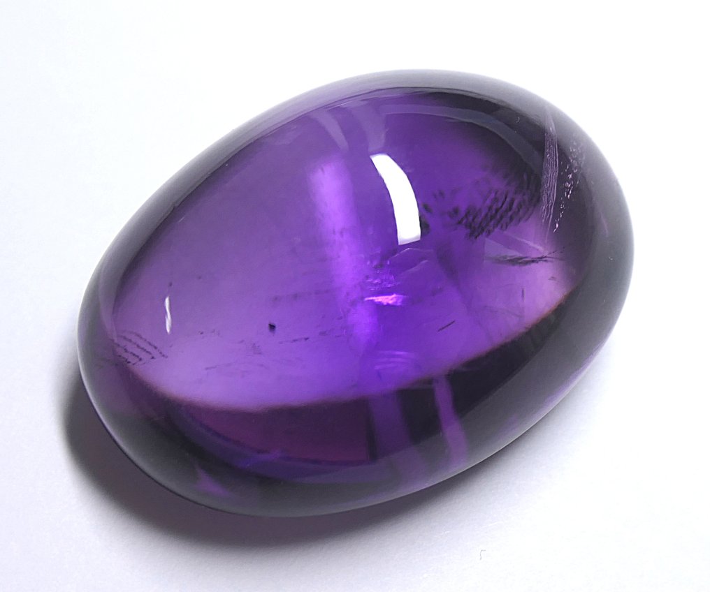 Enorm ametyst 100 % naturlig! Sjælden Cabochon- 50.98 g #4.3
