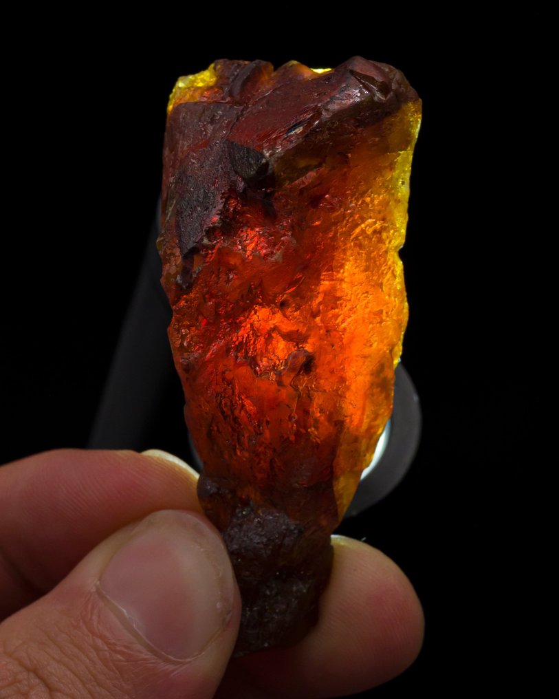 Rot-orange Edelstein Sphalerit Floater Schneidequalität (270ct) - Höhe: 6.1 cm - Breite: 2.1 cm- 54 g - (1) #4.3