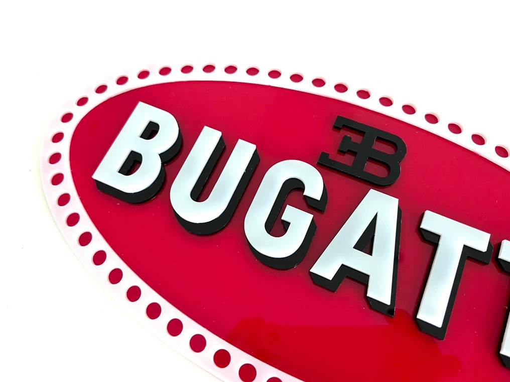 Sign - Bugatti - Large Bugatti Acrylic Sign #4.3