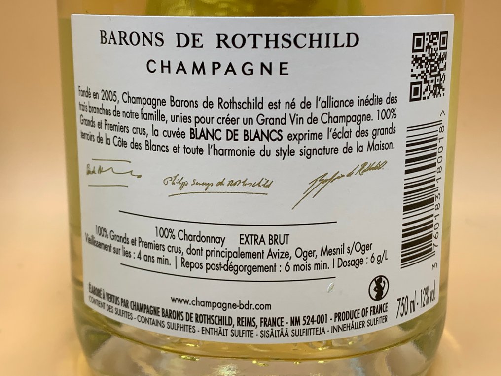 Barons de Rothschild - Ρενς Blanc de Blancs, Extra Brut - 2 Bottles (0.75L) #4.3