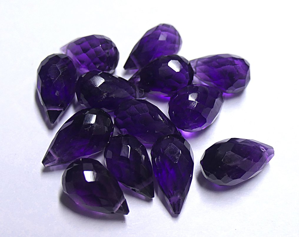 Εξαιρετική συλλογή από 100% φυσικά amethysts Καμπουσόν- 4.88 g #1.0