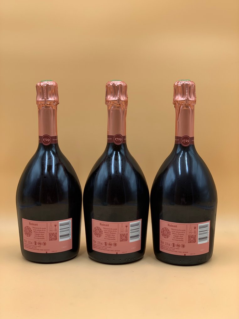 Ruinart, Rosé - Champagne Brut - 3 Bottles (0.75L) #1.0