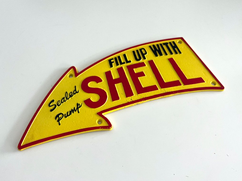 Sign - Shell - Shell Arrow Vintage Metal Sign #2.1
