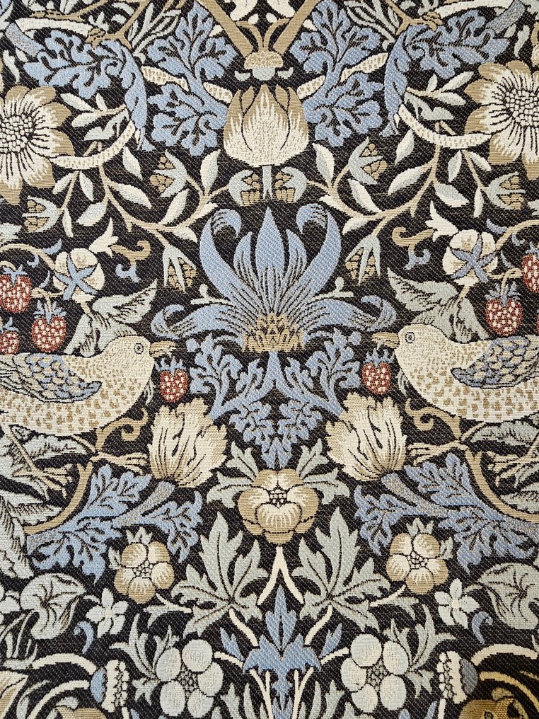 JACQUARD William Morris veving Tessuto 'Strawberry Thief' Art Nouveau - 300x280cm - Artmaison - Tekstil - 300 cm - 280 cm #4.3