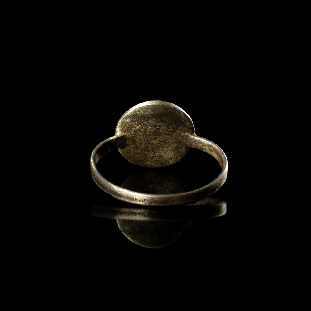 Μεσαιωνική, εποχή σταυροφόρων Ασημί Δαχτυλίδι Ιπποτών του Τάγματος με σκήπτρο, αστέρια και σταυρό της Ιερουσαλήμ #3.2