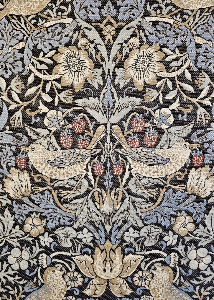 JACQUARD William Morris veving Tessuto 'Strawberry Thief' Art Nouveau - 300x280cm - Artmaison - Tekstil - 300 cm - 280 cm #1.0