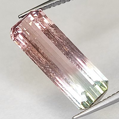 1 pcs  Ροζ, Πράσινο Τουρμαλίνης  - 6.83 ct - Instituto Gemólogico Español (IGE) - Bicolor #2.1