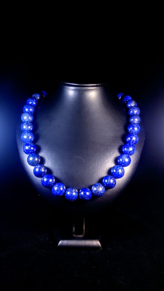 Lapis - Lazuli Κολιέ - Ύψος: 53 cm - Πλάτος: 16 mm- 219 g #1.0