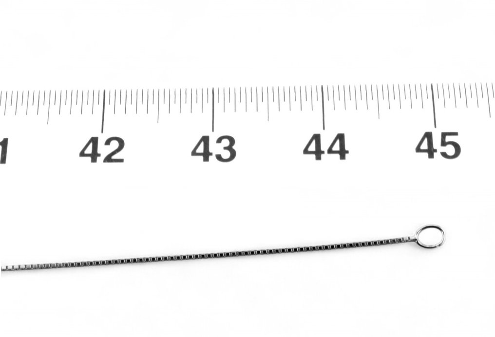 Zonder minimumprijs - Halsketting - 18 karaat Witgoud #1.0