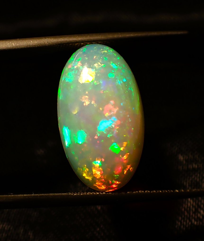 Πολύχρωμο Οπάλιο - 8.42 ct - Antwerp Laboratory for Gemstone Testing (ALGT) - Άριστη Ποιότητα Χρώματος #4.3