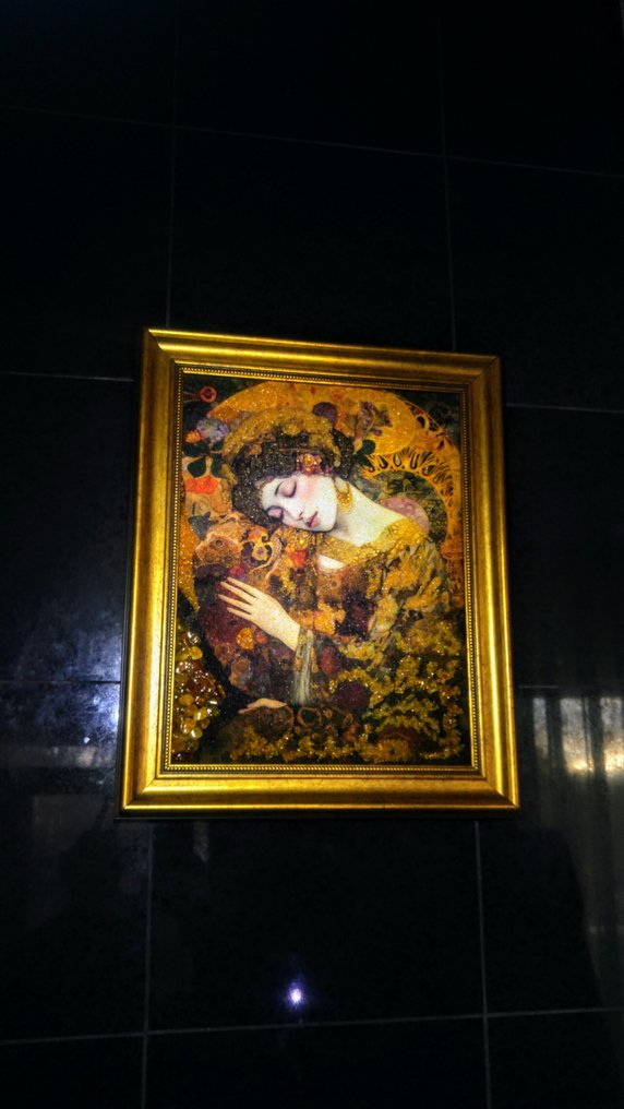 100% Φυσικό - Κεχριμπάρι - Baltic Amber mosaic - Picture - New collection - 48 cm - 38 cm #3.2