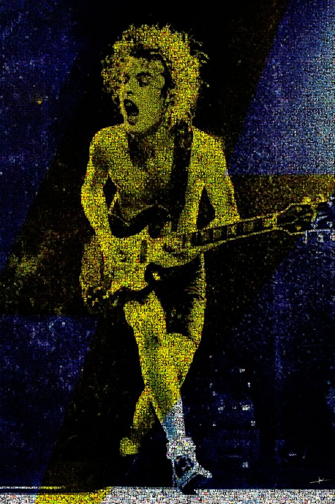 David Law - Crypto Angus Young - Nashville 1972 - Format XL 50x75 #1.0