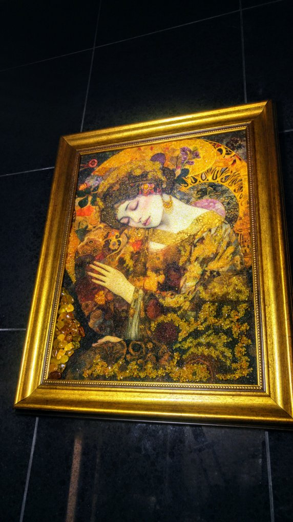 100% Φυσικό - Κεχριμπάρι - Baltic Amber mosaic - Picture - New collection - 48 cm - 38 cm #2.1