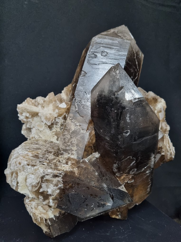 High Quality Smokey Quartz Cluster - Height: 260 mm - Width: 240 mm- 6456 g #2.1