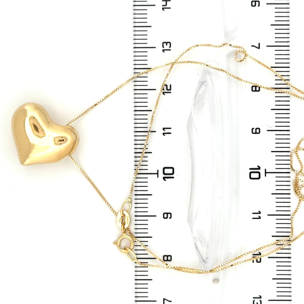 Nincs minimálár - Handmade - Nyaklánc - Cuore - 1.7 g - 18 kt. Sárga arany #4.3