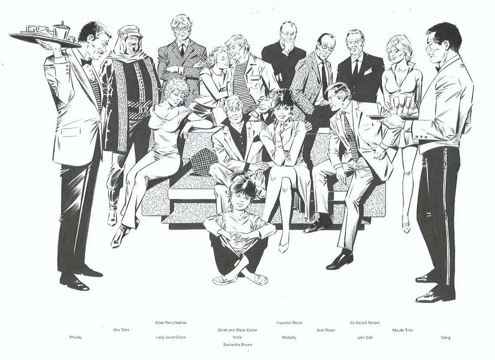 Romero, Enric Badia - 1 Original page - Modesty Blaise - strip #3025 - The Gallows Bird - 1973 #4.3