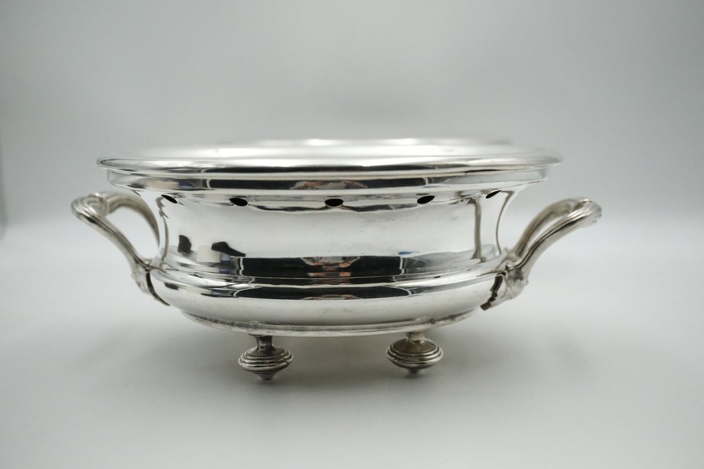 Christofle - Rechaud (2) - 镀银 - 一对炉架 #4.3