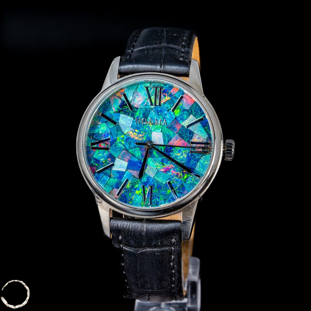 独家天然蛋白石手表，配备瑞士机芯 来自澳大利亚 - 214.6克拉- 42.92 g #1.0