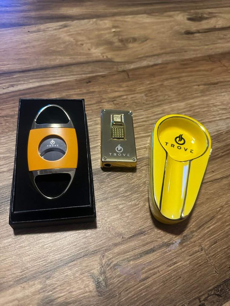 Trove - luxe set asbak knipper - Αναπτήρας - Κεραμικό, Χάλυβας -  (3) #1.0