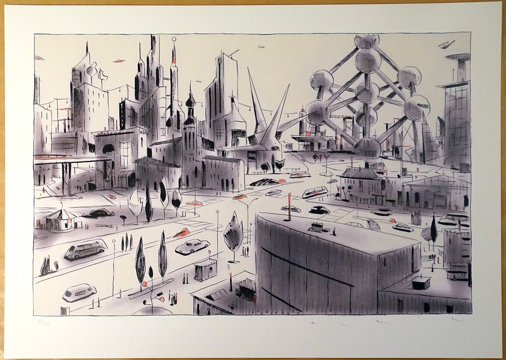 Avril, François - 1 Offset Print - Atom city VI #1.0