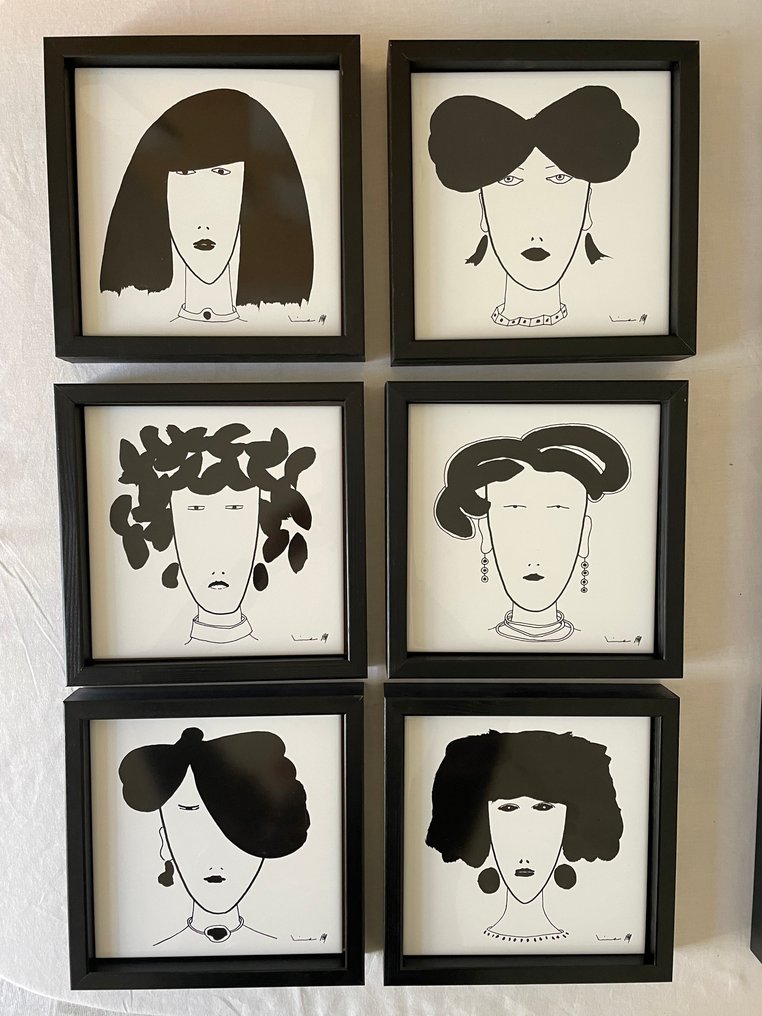 Kiasmo - Vincenzo D'Alba - 框架 (6)  - 木, 陶瓷 - Ginevra #3.2