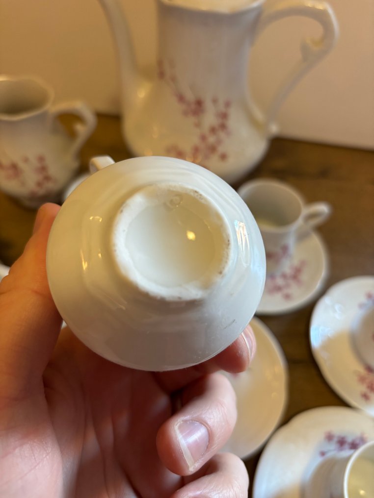 Berry Haute création lourioux - Coffee set for 12 (20) - Porcelain - Cherry blossom caffe set #4.3