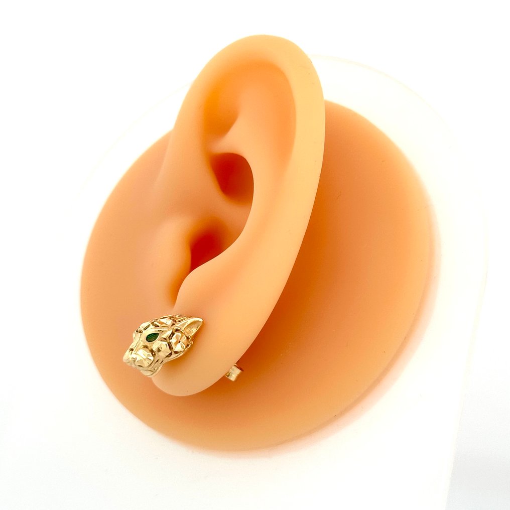 Handmade - 耳环 - Pantera - 3.4 g - 18K包金 黄金 - TreEsse Gioielli #4.3