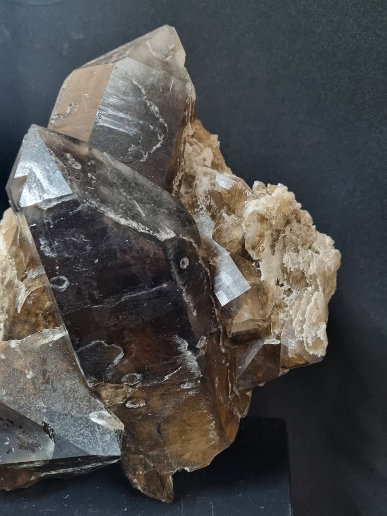 High Quality Smokey Quartz Cluster - Height: 260 mm - Width: 240 mm- 6456 g #3.2