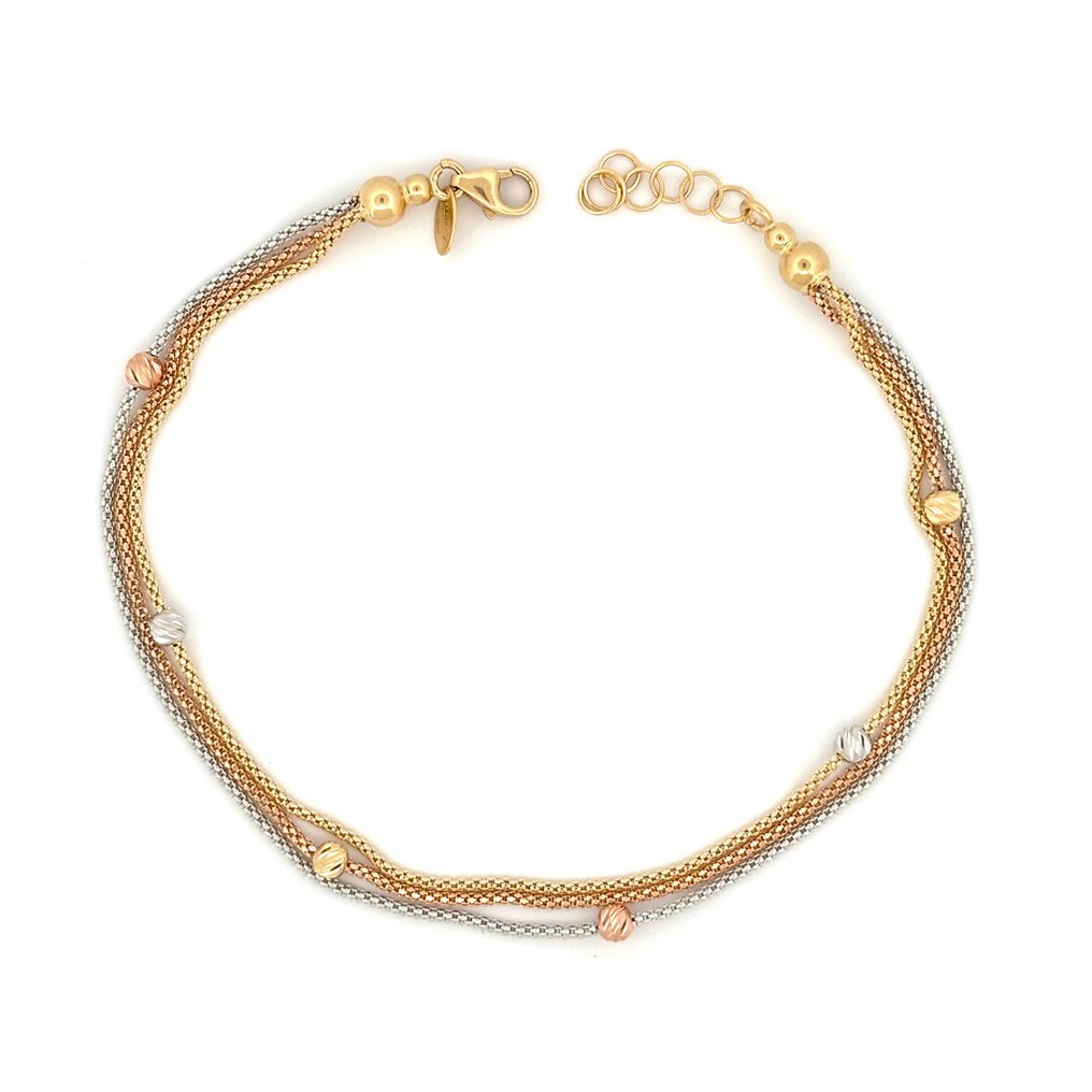 Handmade - 手鈪 - 3.5 g - 18 克拉 白金, 黃金, 玫瑰金 #3.2