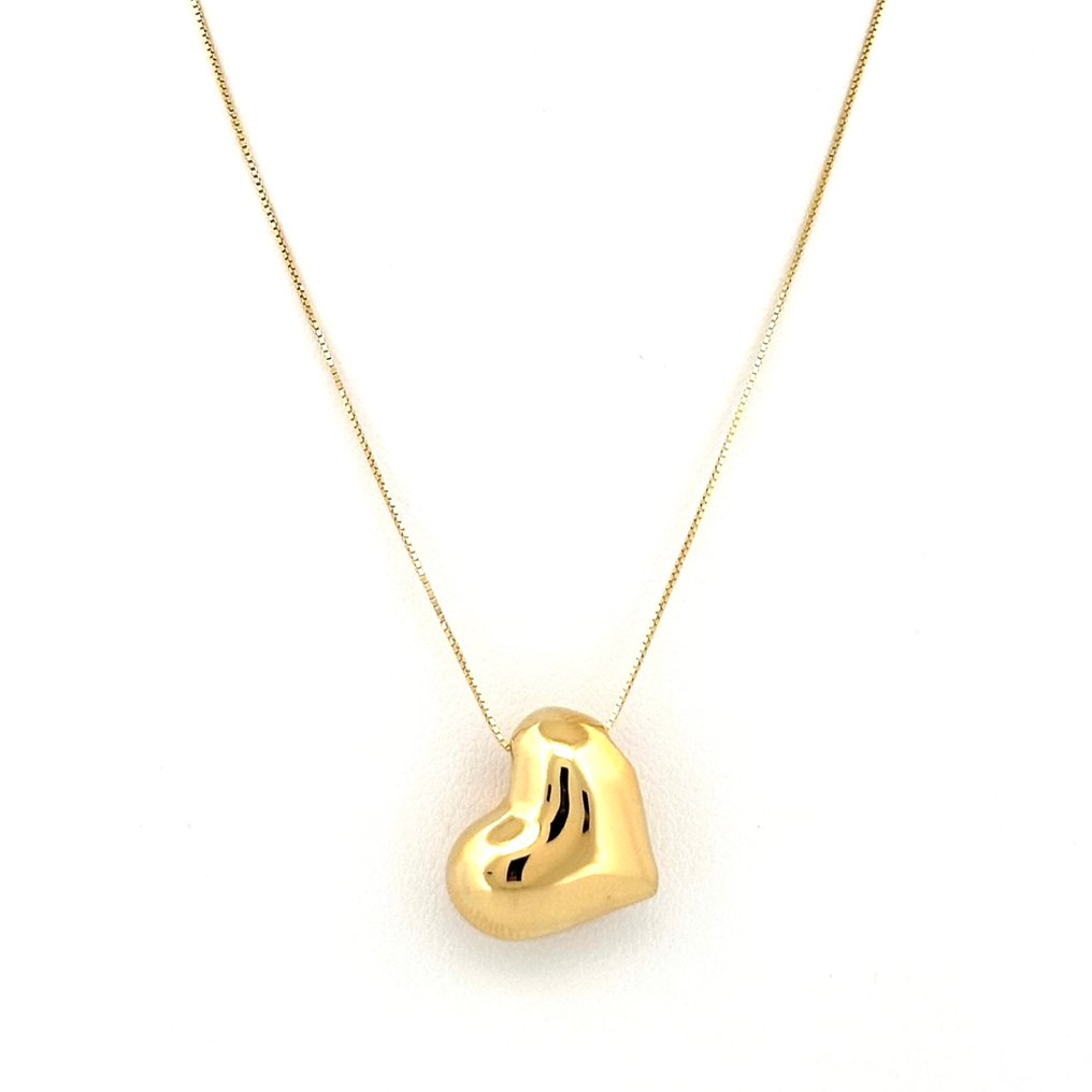 Nincs minimálár - Handmade - Nyaklánc - Cuore - 1.7 g - 18 kt. Sárga arany #2.1