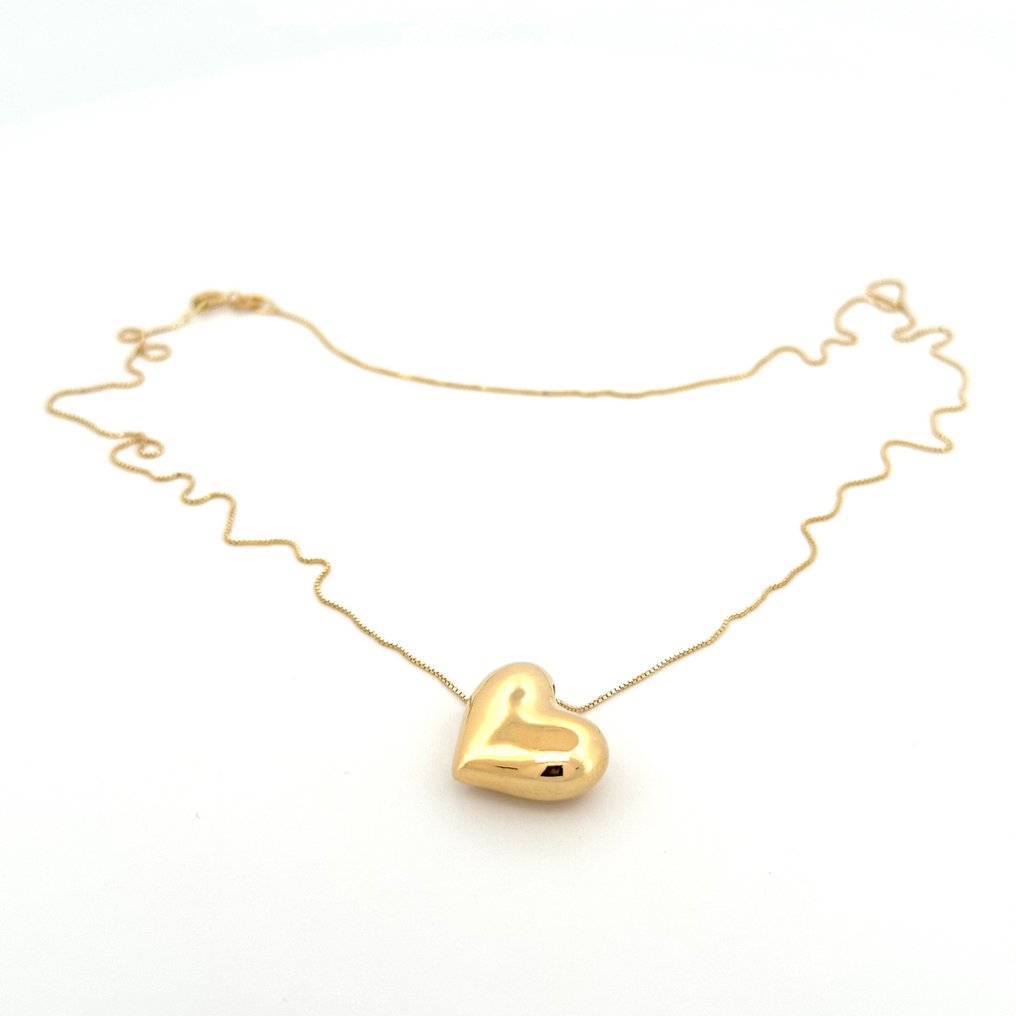 Nincs minimálár - Handmade - Nyaklánc - Cuore - 1.7 g - 18 kt. Sárga arany #3.2