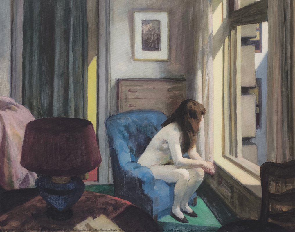 Edward Hopper (1882-1967) (after) - "Eleven A.M., 1926" - (42x53,5cm) #1.0