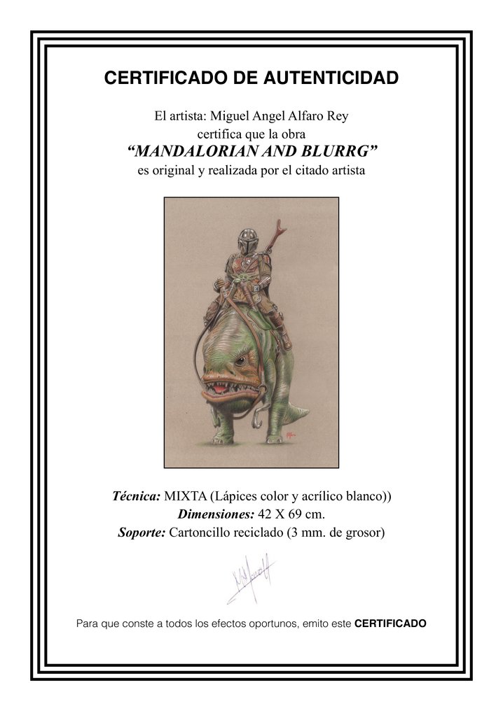 Miguel Ángel Alfaro Rey - MANDALORIAN AND BLURR #1.0