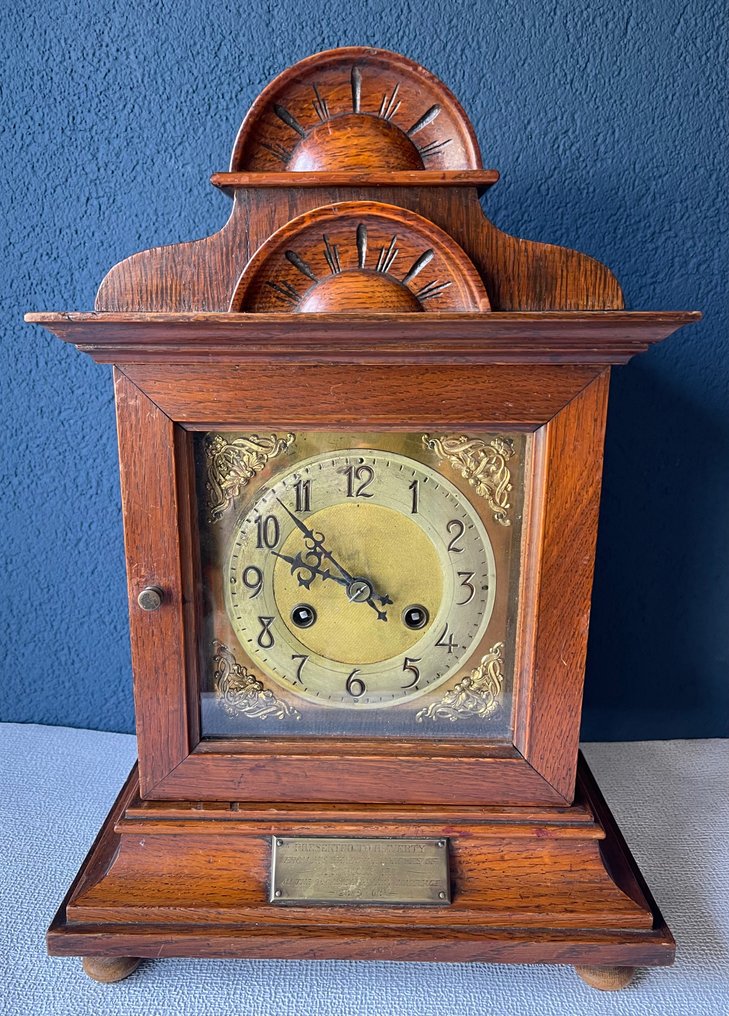 时钟 -   黄铜色, 木 - 1900-1910 #4.3