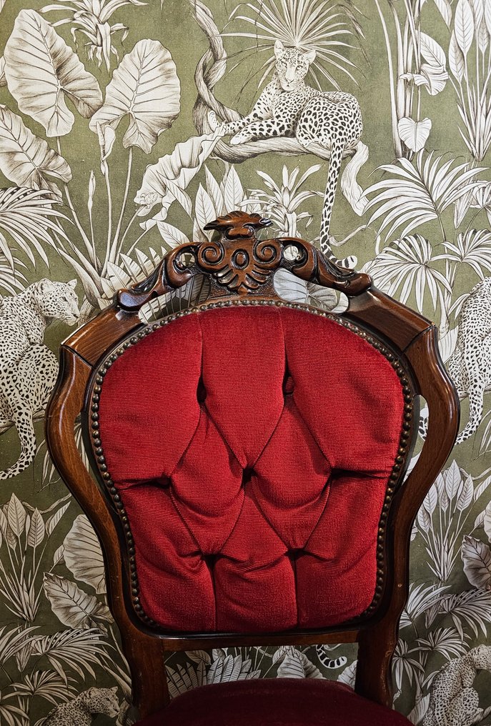 Eksklusivt stoff 'Jungle Paradise' olivengrønt, Jaguaro - 300x280cm - Artmaison kunstnerisk design - Tekstil  - 300 cm - 280 cm #4.3