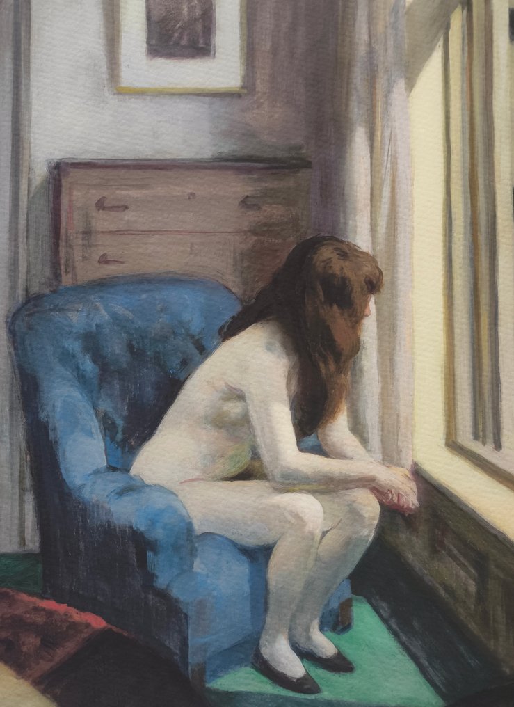 Edward Hopper (1882-1967) (after) - "Eleven A.M., 1926" - (42x53,5cm) #2.1