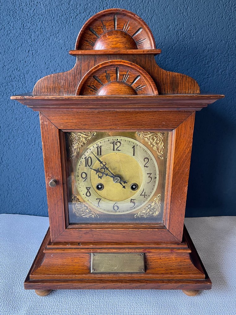 时钟 -   黄铜色, 木 - 1900-1910 #1.0