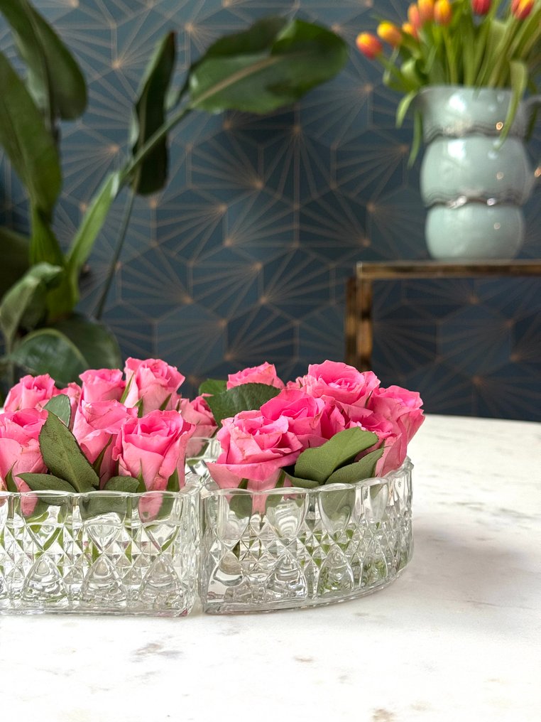 Val Saint Lambert - 中央裝飾品 (4) - 花瓶  - 水晶 - 瓦拉贝尔特 #3.2