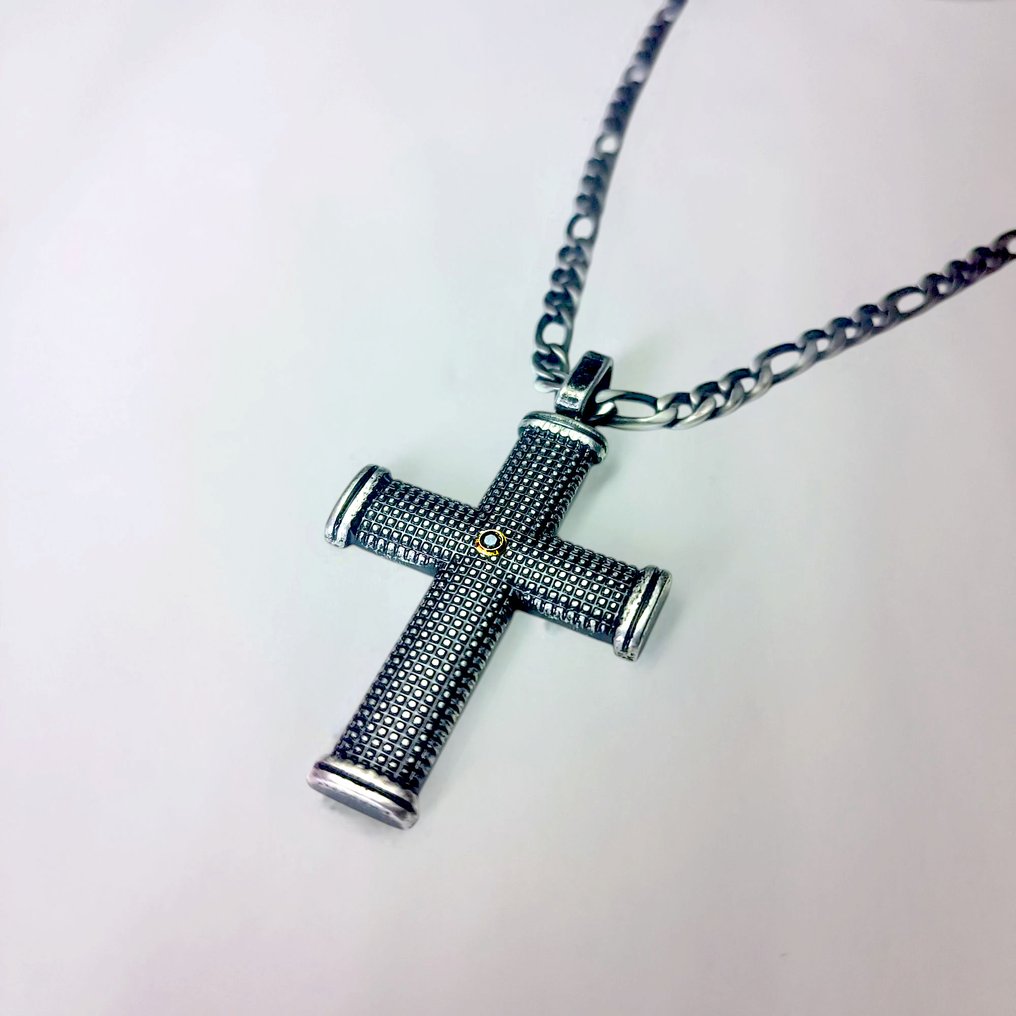 18 καράτια - PVD Nero, Κίτρινο χρυσό - Κολιέ - Χειροποίητο Φτιαγμένο στην Ιταλία #1.0