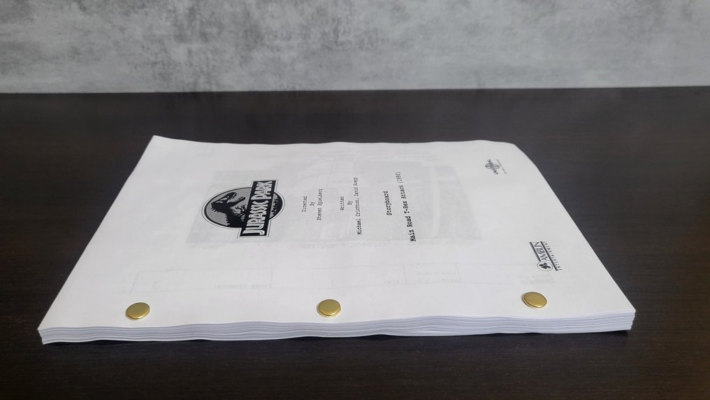 侏羅紀公園 - Storyboard - Main Road T-Rex Attack Scene - Universal #2.1