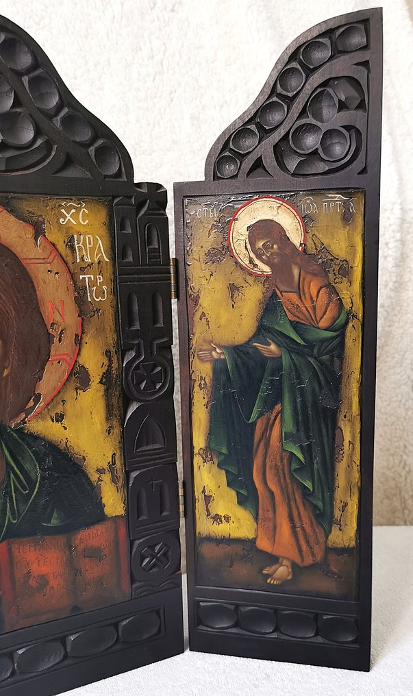 标志 - 全能者基督 - 橡木 - 手工绘制的 #2.1