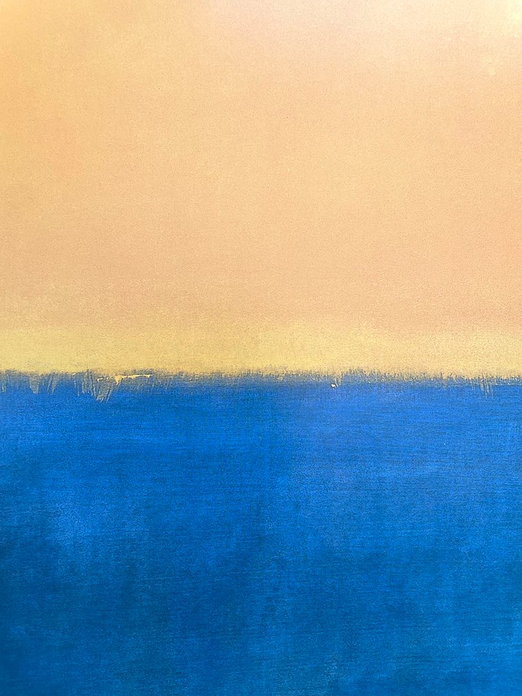 Mark Rothko (after) - Yellow and Blue (Yellow, Blue on Orange) - Offset lithography - VG licensed print #3.2