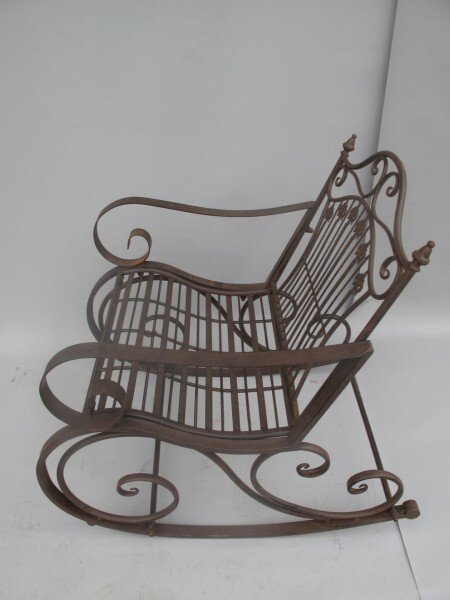 Set di arredi da esterno - Ghisa - sedia a dondolo #1.0