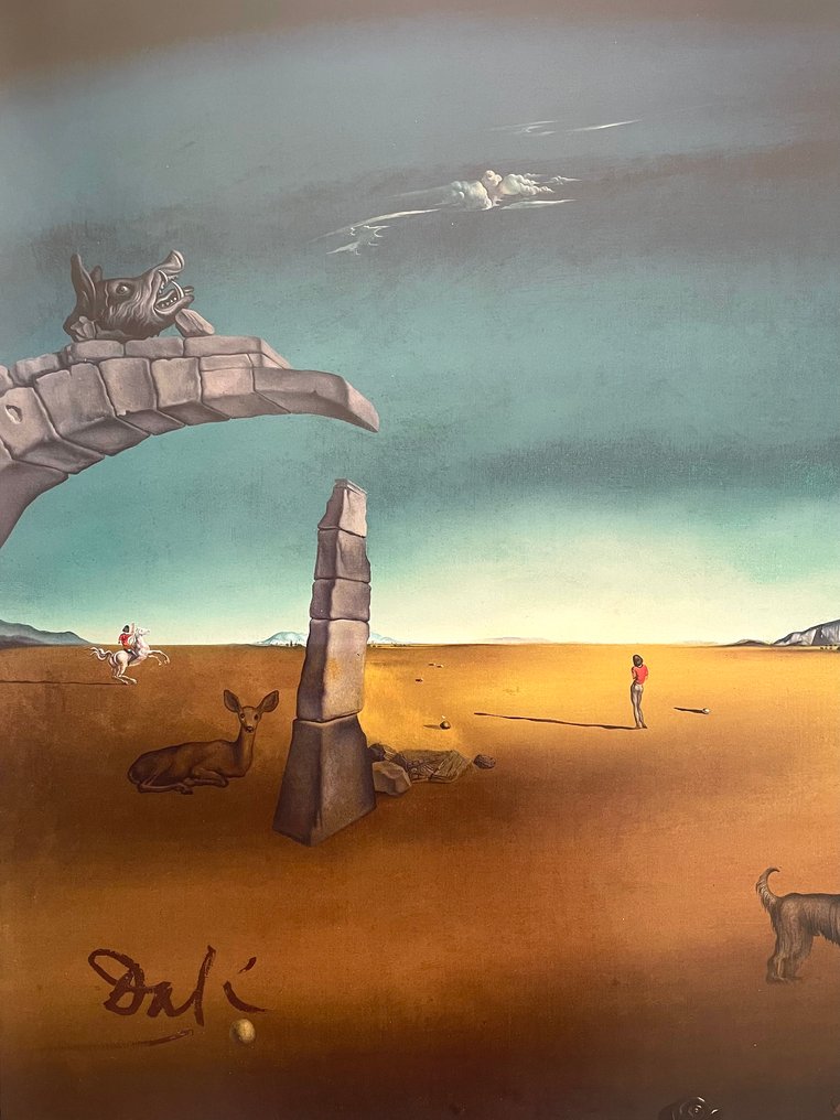 Salvador Dalí (after) - Untitled (Retrato de Lull Kollsman) - Licensed offset print #1.0